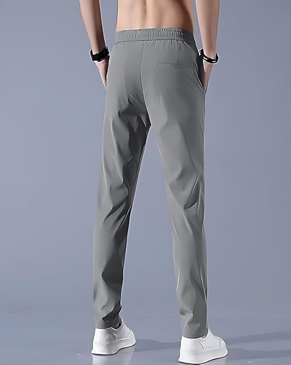 🔥Buy1 Get 1 Free💥PREMIUM MEN'S HIGH STRETCH SKINNY LYCRA PANTS(Black & Gray) 🔥