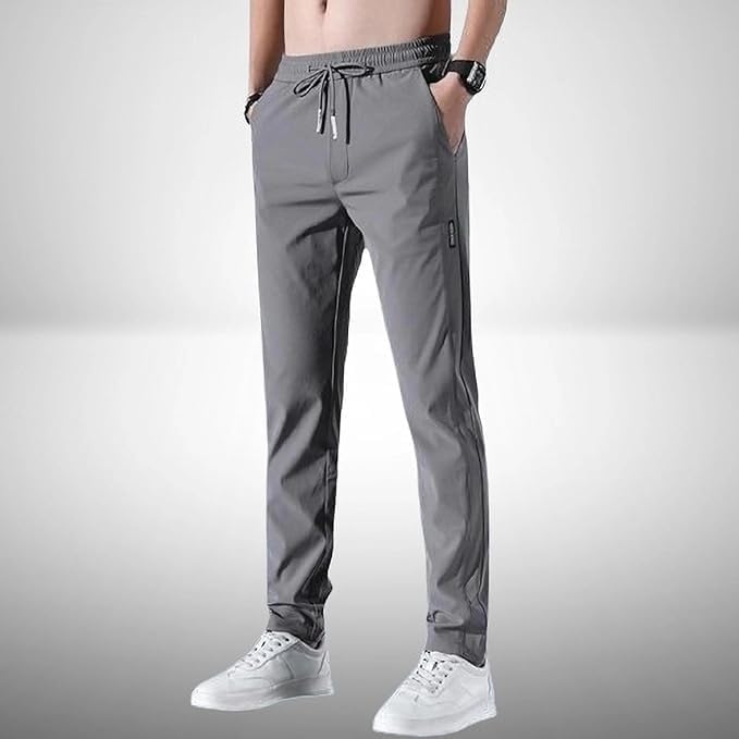 🔥Buy1 Get 1 Free💥PREMIUM MEN'S HIGH STRETCH SKINNY LYCRA PANTS(Black & Gray) 🔥
